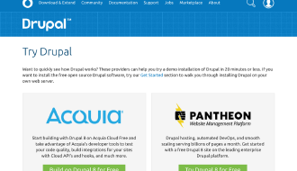 Trying Drupal
