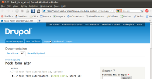 Example Drupal API
page