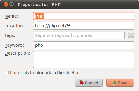 PHP bookmarkexample